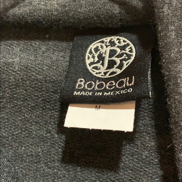 BOBEAU GRAY ASYMMETRICAL TOP ONE BUTTON SZ M - Picture 4 of 7